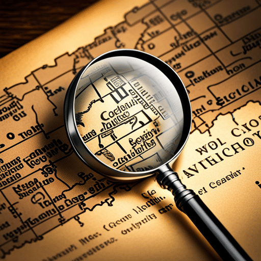A striking image featuring a magnifying glass hovering above a map of Barrow County, Georgia